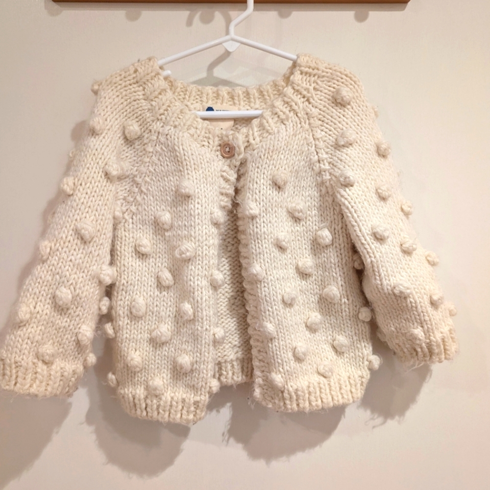 Knit cream cardigan